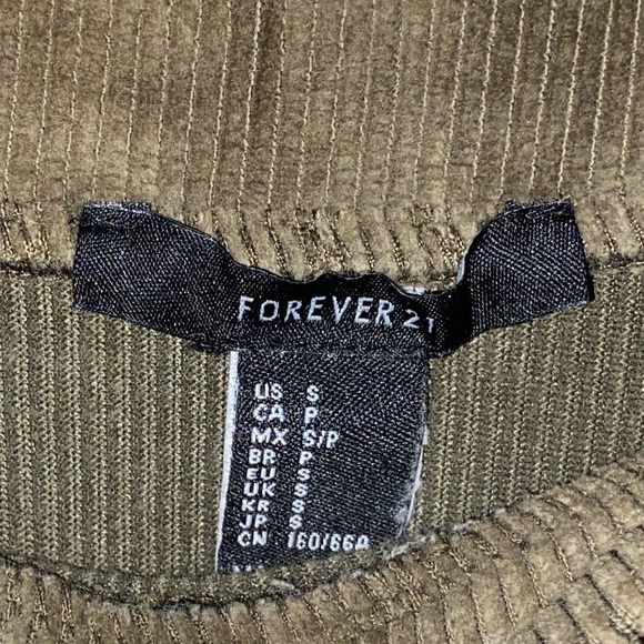 Dark Green Mini Skirt - Picture 3 of 3